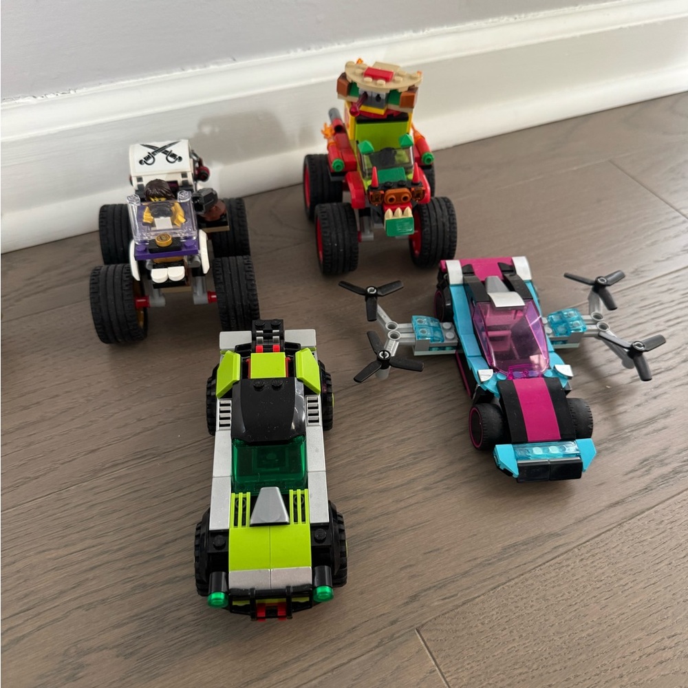 Lego City 2K Drive Cars, Modified Race Cars and Monster Truck Race